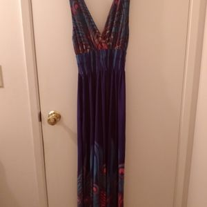 Sexy summer dress with peacock design. Never worn.